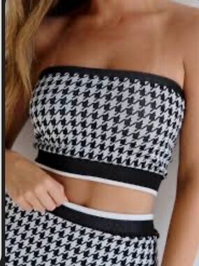 Houndstooth Bandeau